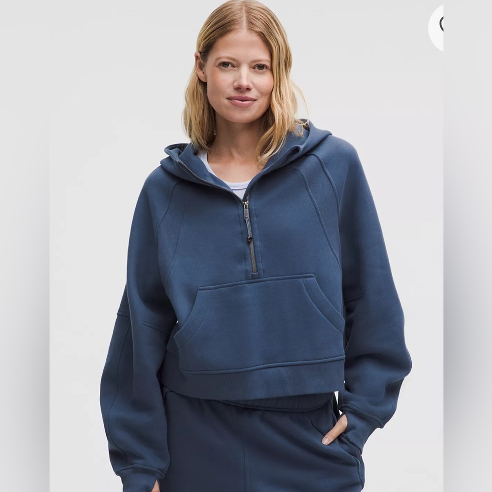 Lululemon Scuba Oversized Half-Zip Hoodie | Blue Twill | M/L